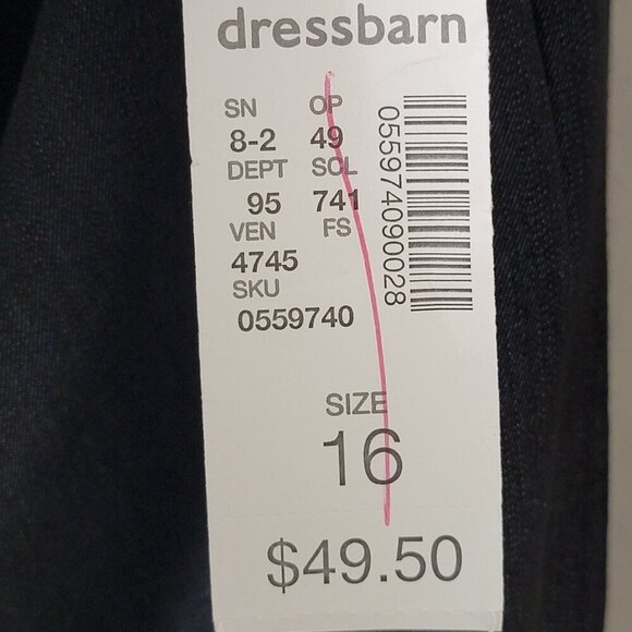 Jones Studio Separates Gray Classic Fit Career Work Wear Straight Leg Pants 16 - Picture 9 of 9